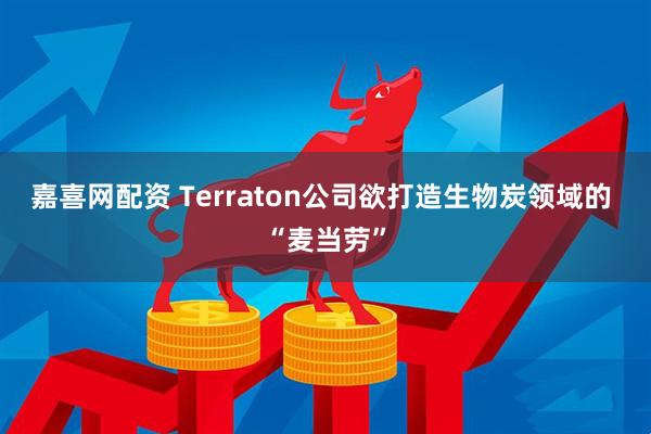 嘉喜网配资 Terraton公司欲打造生物炭领域的 “麦当劳”
